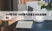 dnf男气功（dnf男气功是百分比还是固伤）