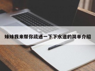 妹妹我来帮你疏通一下下水道的简单介绍