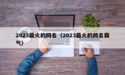 2023最火的网名（2023最火的网名霸气）