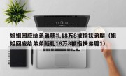 姐姐回应给弟弟随礼18万8被指扶弟魔（姐姐回应给弟弟随礼18万8被指扶弟魔1）