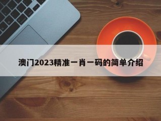 澳门2023精准一肖一码的简单介绍